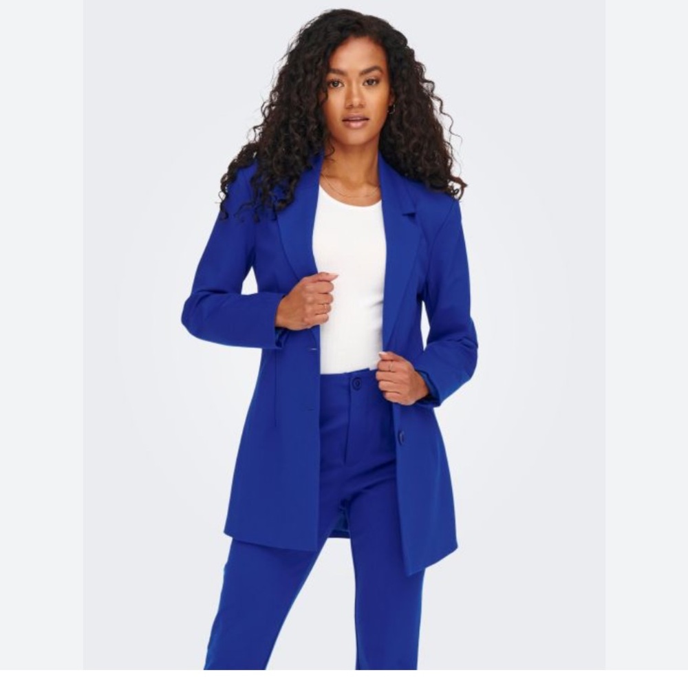 Only Women's Vibrant Blue Suit Jacket
